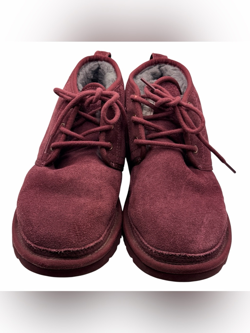 UGG Burgundy Red Suede Chukka Boots Women’s Size 8 Very Good
